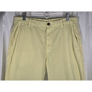 Brooks Brothers Clark Fit Chinos Mens 33x30 Yellow Cotton Twill Straight Pants